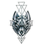 GEOMETRIC WOLF - tattoo star