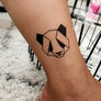 Geometric Panda - tattoo star